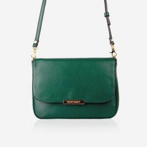 Poppy Barley Medium Day to Night Purse in Evergreen - like new